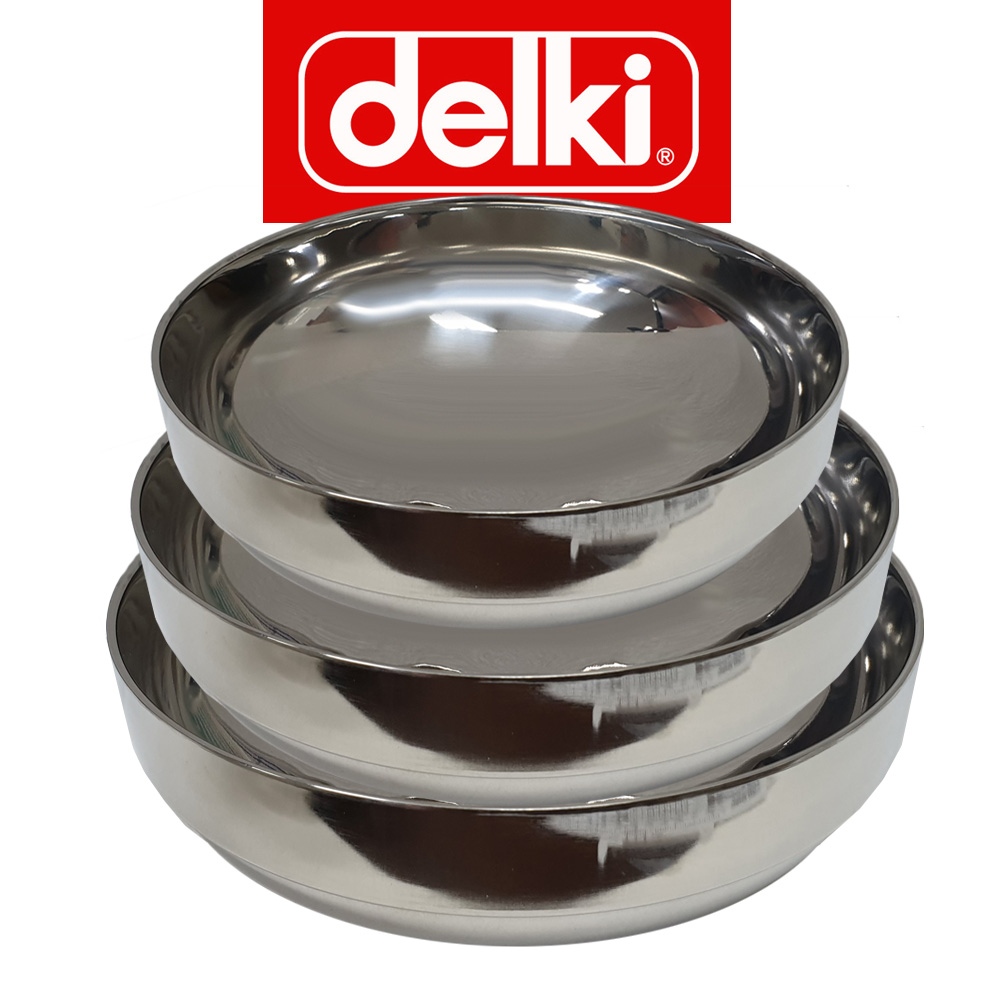 델키 스텐레스 두꺼운 이중겹 냉면그릇 3종