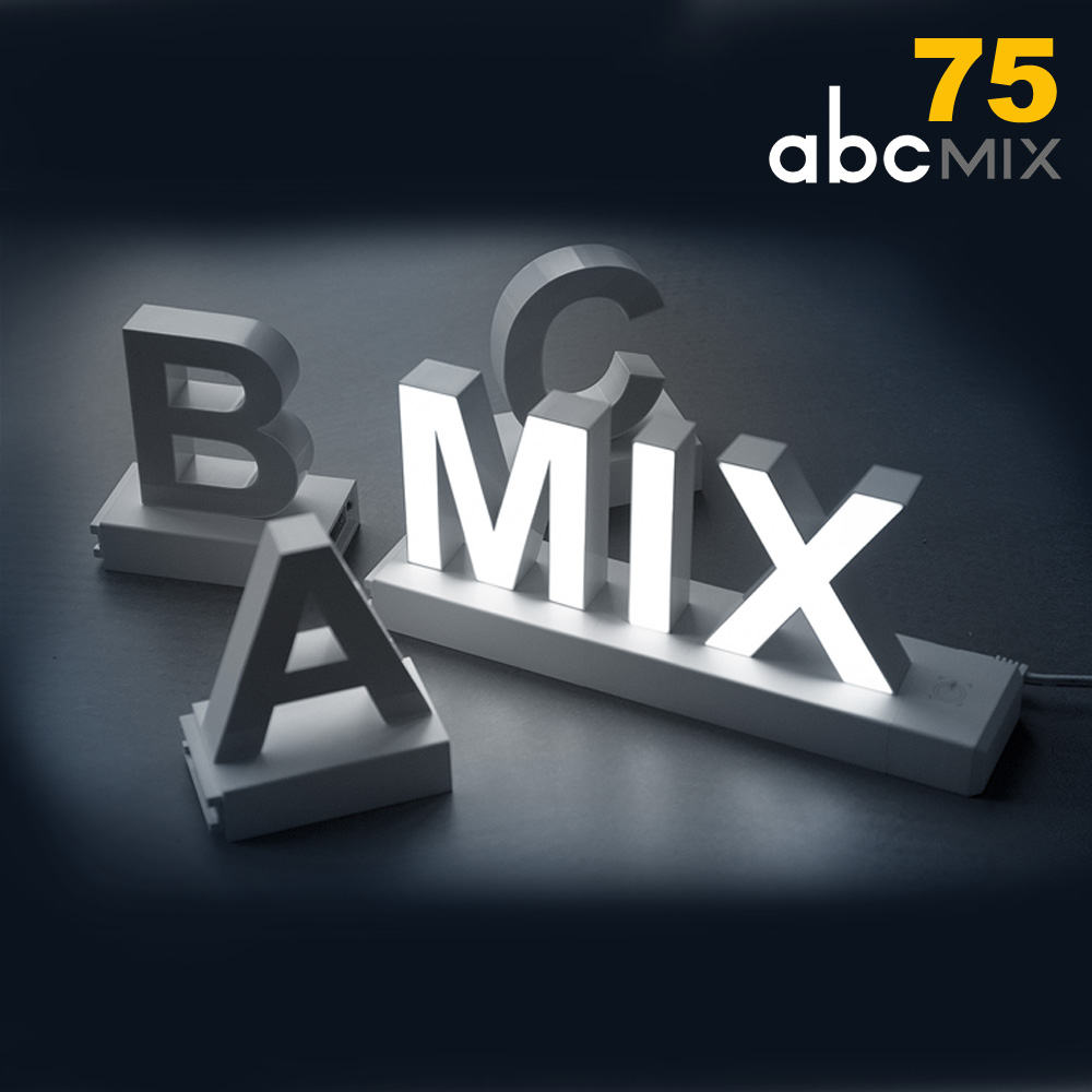 ABCmix 75mm 채널사인 간편조립 DIY 문자조명