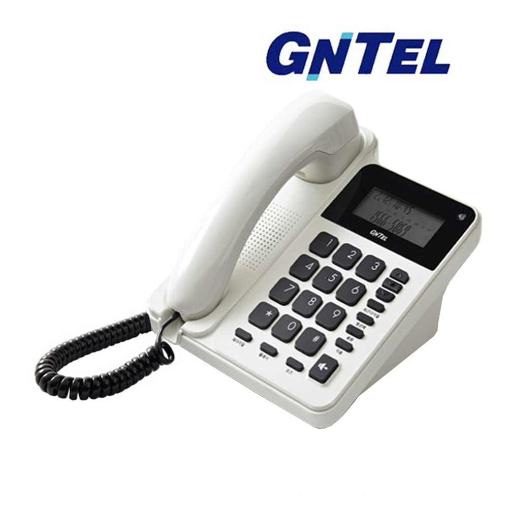 지엔텔492C 백색 구LG 심플한 CID 유선전화기