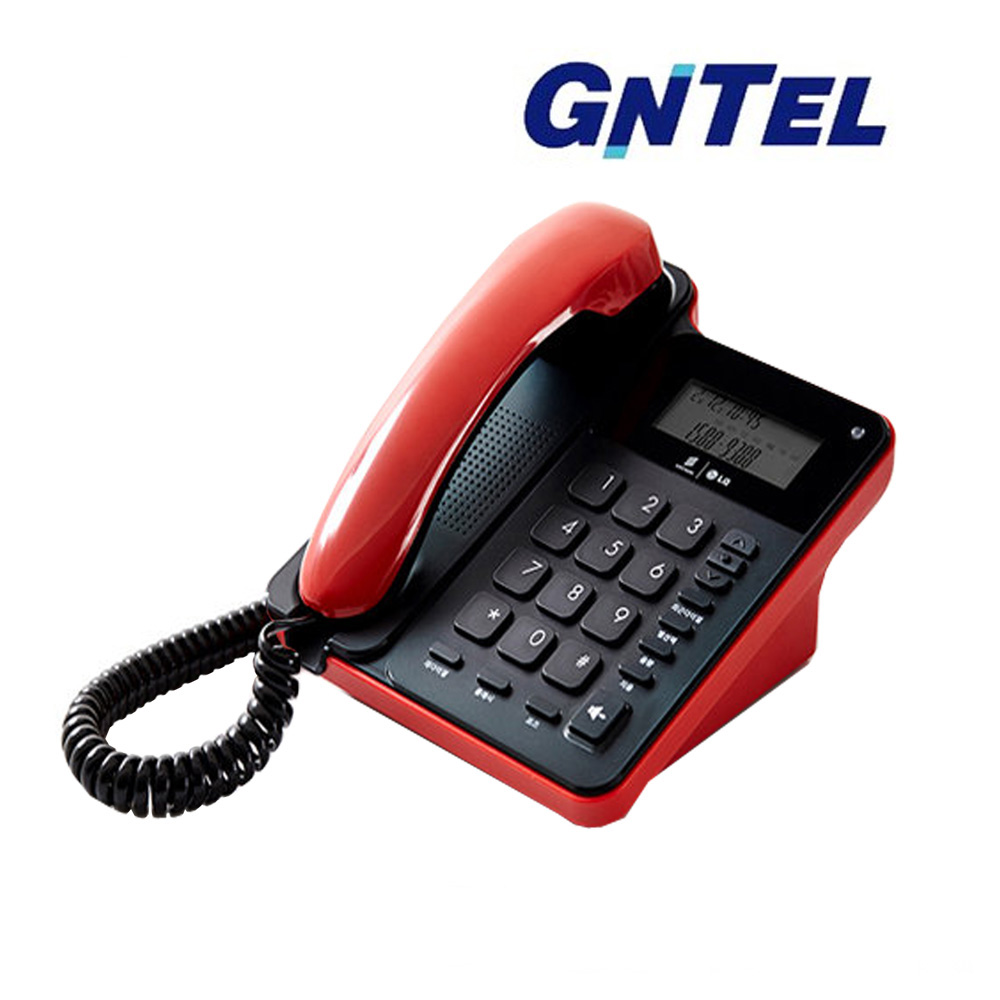 지엔텔492C 적색 구LG 발신표시 CID 유선전화기